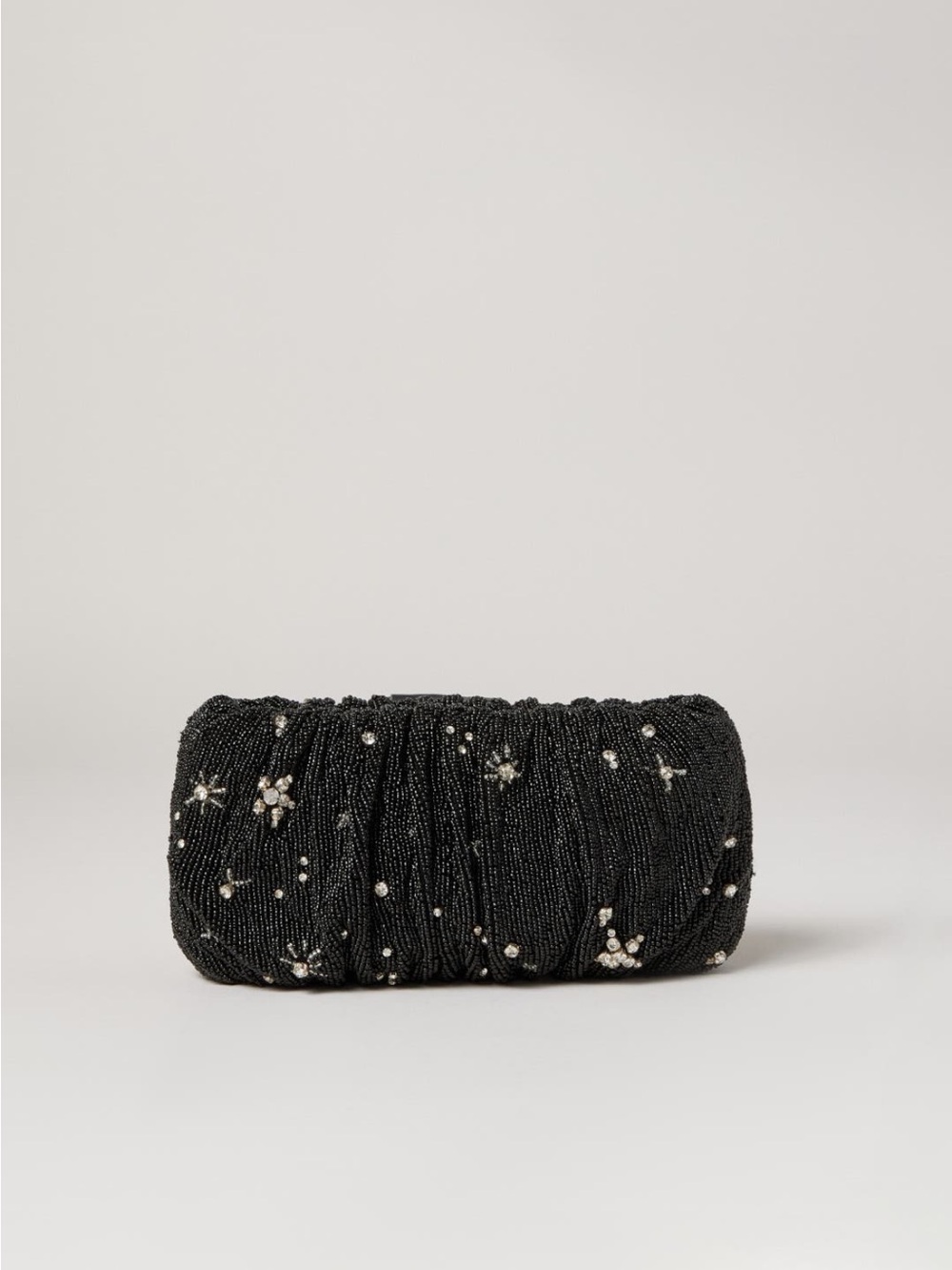 STAUD Black Beaded Bean Bag
